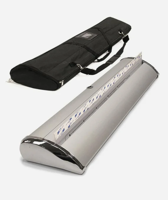 DELUX Retractable Banner Stand 33″x 80