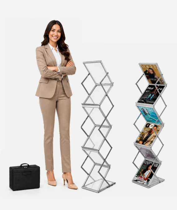 Brochure Stand Catalog Literature Rack Portable