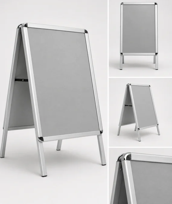 A-Frame Aluminum Sidewalk Poster Stand